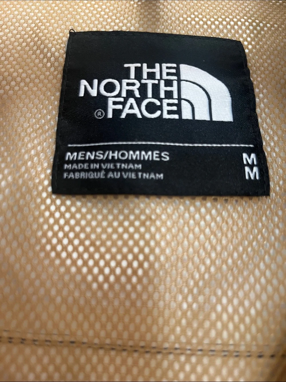 The North Face Men's Two-Tone Tan & Black Rain Jacket